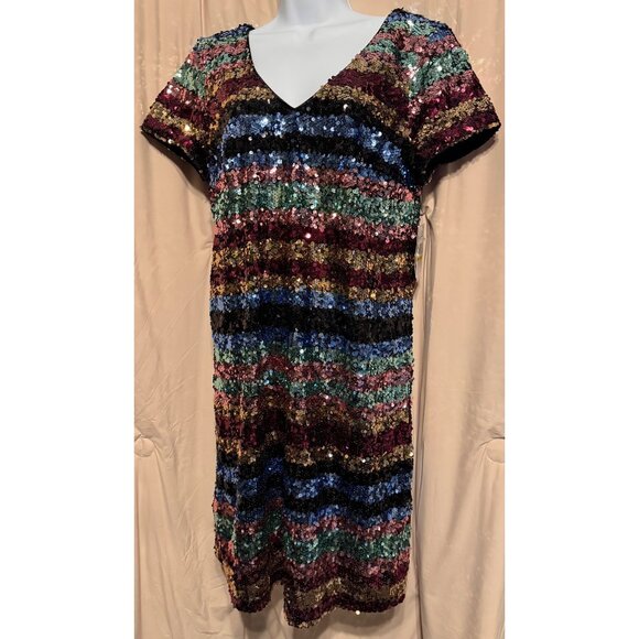 ECI New York NEW NWT Sequins Dress Size Medium - Picture 1 of 4
